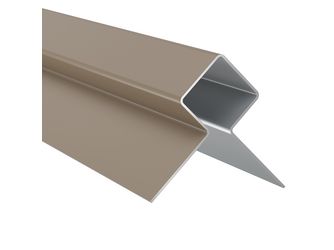 Plank MetalTrim™ Außenecke 20mm Khakibraun