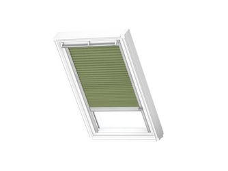Plissee elektro FML CK02 1280K Moosgrün, Alu Schiene, Premium