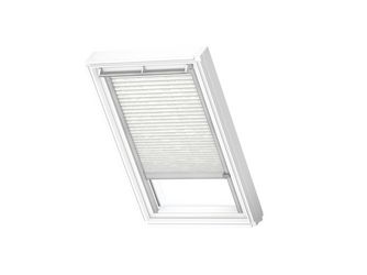 Plissee elektro FML FK06 1256K Weiß gemustert, Alu Schiene, Premium