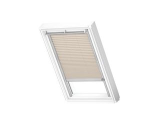Plissee elektro FML MK06 1259K Hellbeige, Alu Schiene, Standard