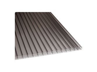 Polyclear-Polycarbonat S3P 980x4500mm anthr. 16mm
