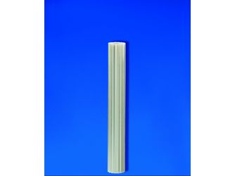 Polyester Kurzrollen natur transparent gewellt, 76/18 natur