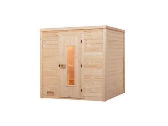 Premium-Massivholzsauna 45mm BERGEN 2 HT