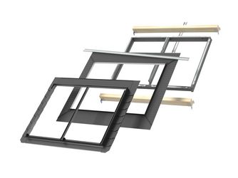 Pro+ Eindeckrahmen-Set EBL UK04 4021B3 horizontal zweifach integriert