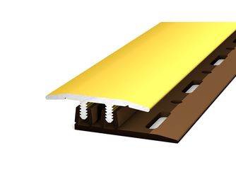 Profi-Design Übergangsprofil für Aufbauhöhen von 4,0 - 7,5mm 27x6x900mm, gold Profi-Design Übergangsprofil für Aufbauhöhen von 4,0 - 7,5mm 27x6x900mm, gold