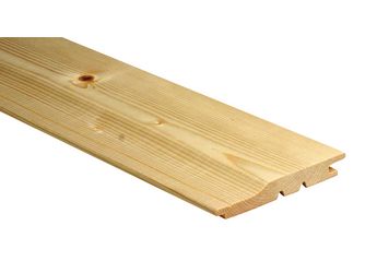 Profilbrett Stülpprofil Fichte unbehandelt gehobelt A/B-Sortierung