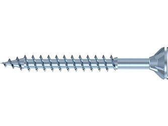 Spanplattenschraube Q200 Plus TX TG  Stahl blau verzinkt gleitbeschichtet