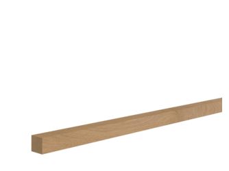 Quadratstab Eiche 20x20x2400mm Massiv, Roh