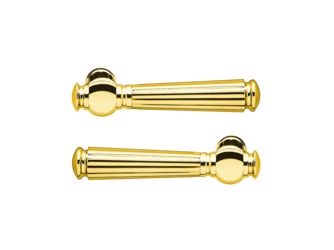 R260 0DS Griffpaar Schöntal o. Griffrosette inkl. Stift in Zirkonium poliert