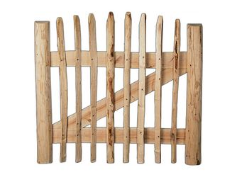 Tor Lattenzaun Haselnuss braun "ROLLO" Tor Lattenzaun Haselnuss braun "ROLLO"
