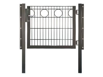 Tor Doppelstabmatte Metall anthrazit "RONDO"