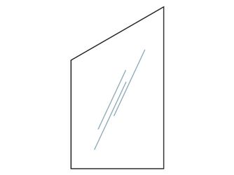 Sichtschutzzaun Glas "RUDE"