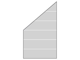 Sichtschutzzaun Glas weiß Streifen-Dekor 82 "RUDE"