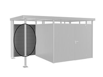 RÜCKWAND SD Gr. S H2-H6 dunkelgrau-met 1340x1807x40mm