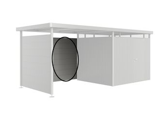 Rückwand Gr. L für Seitendach zu Gerätehaus HighLine H2-H6 quarzgrau- metallic 2660x1810x40mm