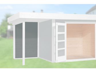 Rückwand für Anbau 147cm, 21mm für Typ 126 und 172 grau