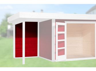 Rückwand für Anbau 147cm, 21mm für Typ 126 und 172 schwedenrot