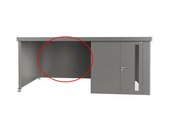 Rückwand für Seitendach zu Gerätehaus Neo Rückwand für Seitendach zu Gerätehaus Neo