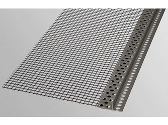 Randabschlussprofil steinfix® mit Netz 22mm, grau, 2m