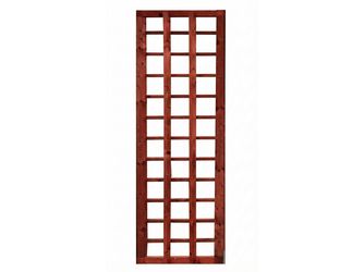 Rankelement leicht Douglasie ohne Rahmen Leisten 2x4cm transparent lasiert -schwedenrot-