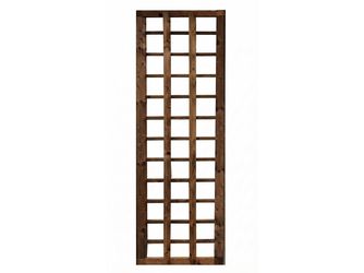 Rankelement leicht Douglasie ohne Rahmen Leisten 2x4cm transparent lasiert -walnuss-