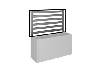 Rankgitter (1 Stk) für 1,5m Seite/ Gr. 150 dunkelgrau- metallic 1520x910x40mm