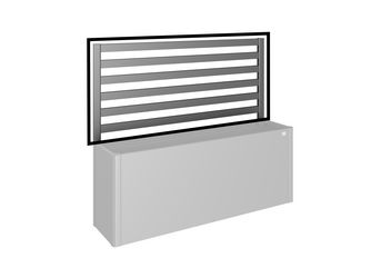 Rankgitter (1 Stk) für 2m Seite/ Gr. 200 dunkelgrau- metallic 2010x910x40mm