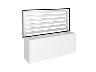 Rankgitter (1 Stk) für 4m Seite/ Gr. 400 silber- metallic 3983x42x911mm
