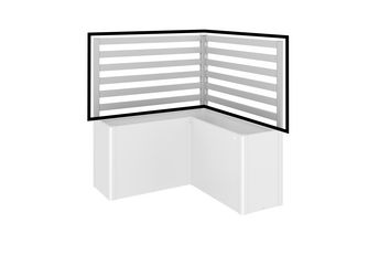 Rankgitter (2Stk) für L-Form Gr. L150 silber- metallic 1520x910x40mm