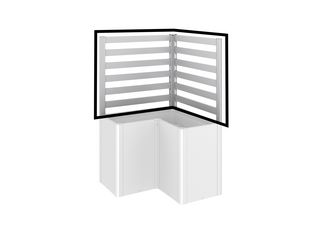 Rankgitter (2 Stk) für L-Form Gr. L100 silber- metallic 1020x910x40mm