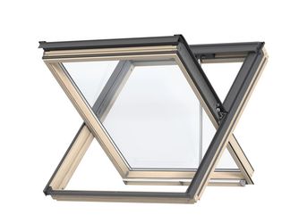 Rauchabzugsfenster GGL SK06 308440D klar lackiert, ENERGIE, Alu 114x118