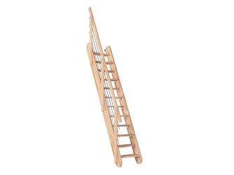 Raumspartreppe Bern Buche versi. gerade Treppenbreite 63 cm für GH 285 cm
