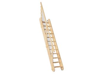 Raumspartreppe Bern Fichte unbeh. gerade Treppenbreite 63 cm für GH 285 cm