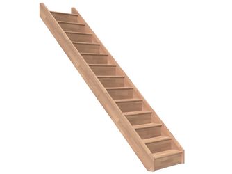 Raumspartreppe Paris mit Setzstufen Buche versi. gerade B 83,5cm GH bis 280,5 cm