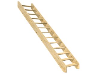 Raumspartreppe Paris ohne Setzstufen Fichte unbeh. gerade B 83,5cm GH bis 280,5 cm