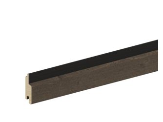 Rautenprofil Blackstripe Fichte sf riffelg. 905 Patina endbehandelt, Feder schwarz 27x96mm, 5,1m