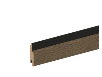 Rautenprofil Blackstripe kanad. Lärche VEH Top riffelg. 905 Patina, Feder schwarz 21x96mm, 3,66m