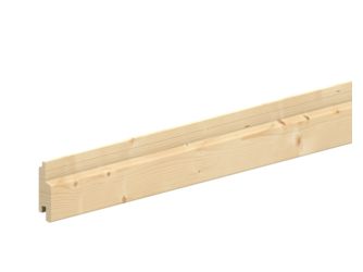 Rautenprofil Fichte hobelfallend gehobelt unbehandelt 27x96mm, 3,9m