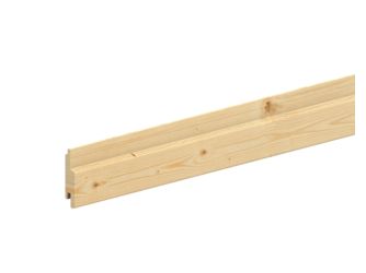 Rautenprofil Fichte hobelfallend riffelg. unbehandelt 21x96mm, 4,8m