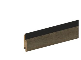 Rautenprofil Western Red Cedar astig riffelg. 905 Patina, Feder schwarz 21x96mm, 3,66m