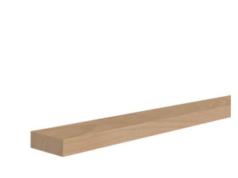 Rechteck Eiche 20x57x2400mm Massiv, Roh