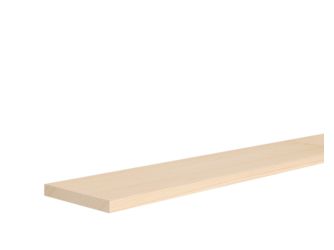 Rechteck Kiefer astrein 10x80x2400mm Massiv, Roh