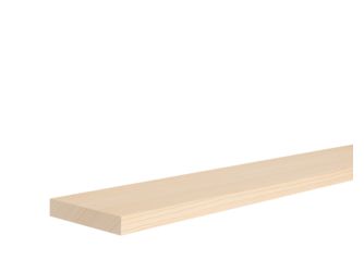 Rechteck Kiefer astrein 14x80x2400mm Massiv, Roh