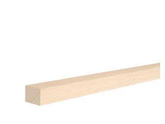 Rechteck Kiefer astrein roh 28x38x2400mm Massiv, roh