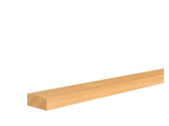 Rechteckleiste Buche 20x47x2400mm Massiv, roh