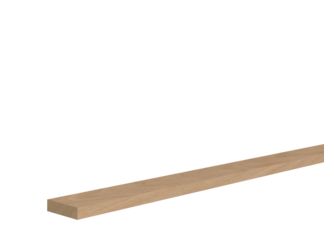 Rechteckleiste Eiche roh 10x38x2400mm Massiv, Roh