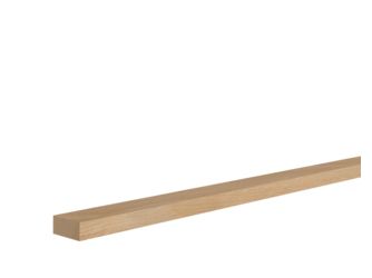 Rechteckleiste Eiche roh 14x38x2400mm Massiv, Roh