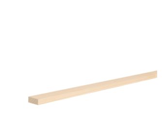 Rechteckleiste Kiefer 10x25x2400mm astrein, massiv, roh