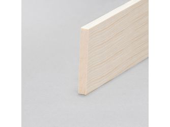 Rechteckleiste Kiefer roh