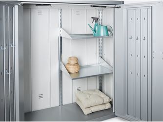 Regale-Set zu Terrassenschrank Romeo Gr. M, L, M high, L high, 2 Böden 610x430x400mm